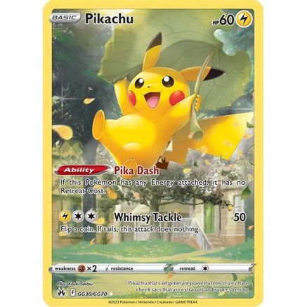 Pikachu GG30/70 - Crown Zenith Galarian Gallery Holofoil