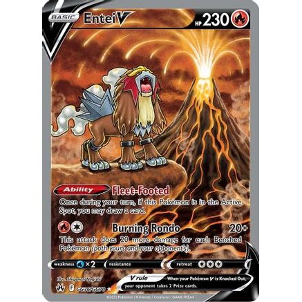Entei V GG36/70 - Crown Zenith Galarian Gallery Holofoil