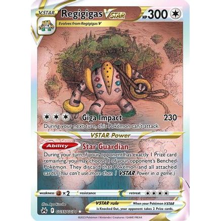 Regigigas VSTAR GG55/70 - Crown Zenith Galarian Gallery Holofoil