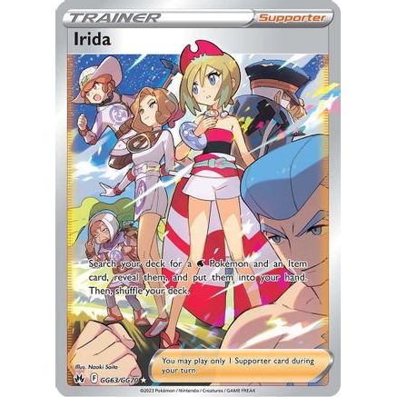 Irida GG63/70 - Crown Zenith Galarian Gallery Holofoil