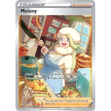 Melony GG64/70 - Crown Zenith Galarian Gallery Holofoil