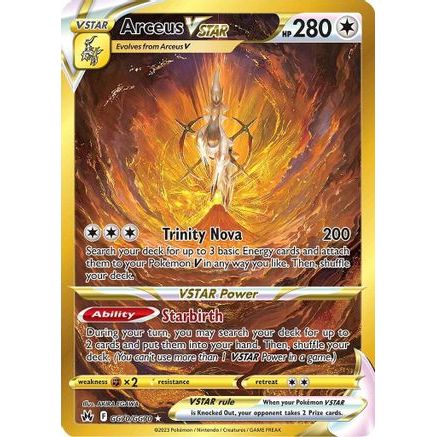 Arceus VSTAR (Secret) GG70/70 - Crown Zenith Galarian Gallery Holofoil