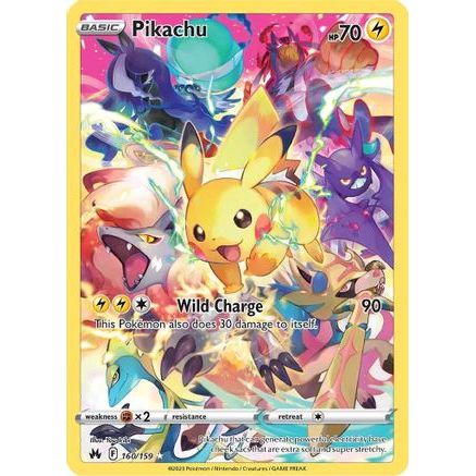 Pikachu (Secret) 160/159 - Crown Zenith Holofoil