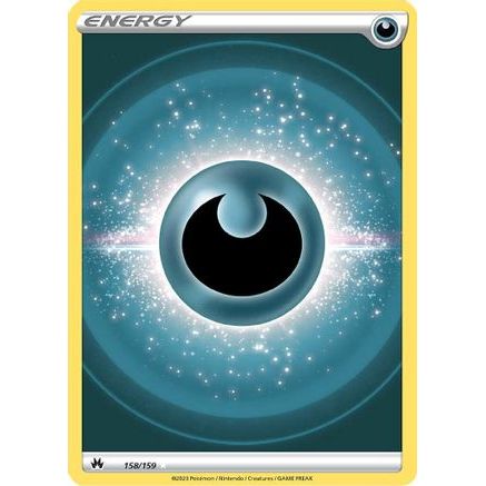 Darkness Energy (Texture Full Art) 158/159 - Crown Zenith Holofoil