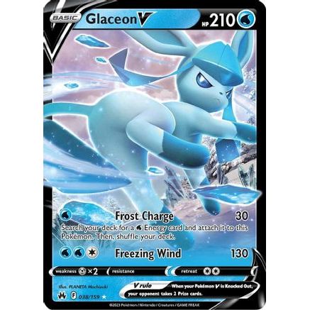Glaceon V 38/159 - Crown Zenith Holofoil
