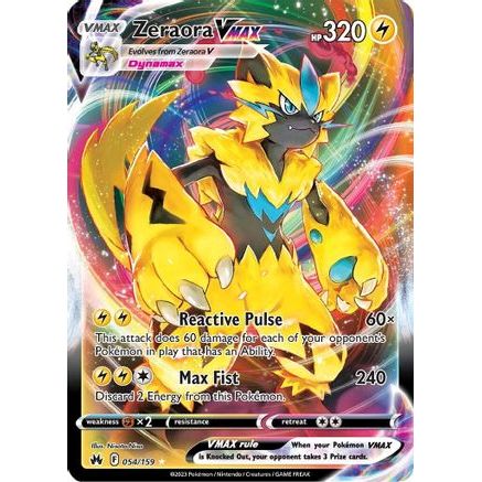 Zeraora VMAX 54/159 - Crown Zenith Holofoil
