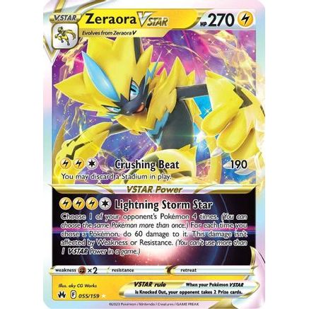 Zeraora VSTAR 55/159 - Crown Zenith Holofoil