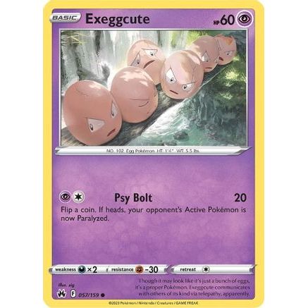 Exeggcute 57/159 - Crown Zenith Reverse Holofoil