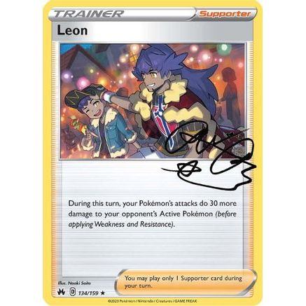 Leon 134/159 - Crown Zenith Holofoil