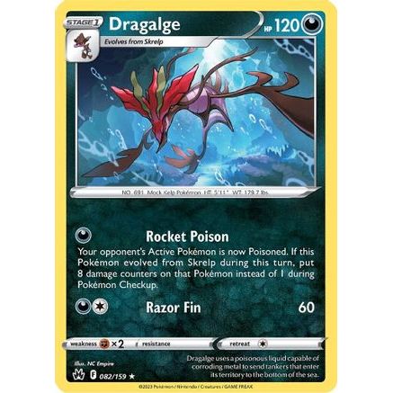 Dragalge 82/159 - Crown Zenith Reverse Holofoil