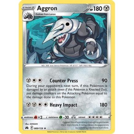 Aggron 89/159 - Crown Zenith Reverse Holofoil