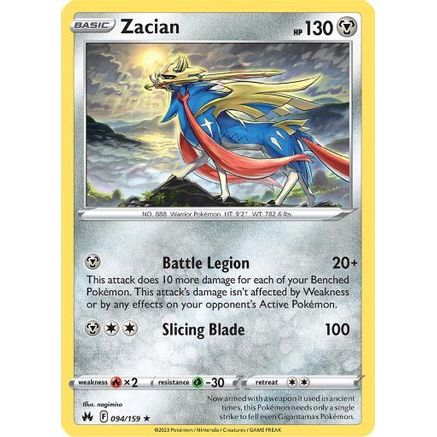 Zacian 94/159 - Crown Zenith Reverse Holofoil