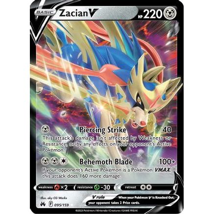 Zacian V 95/159 - Crown Zenith Holofoil