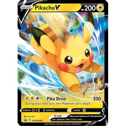 Pikachu V - SWSH285 SWSH285/298 - SWSH Sword & Shield Promo Cards Holofoil