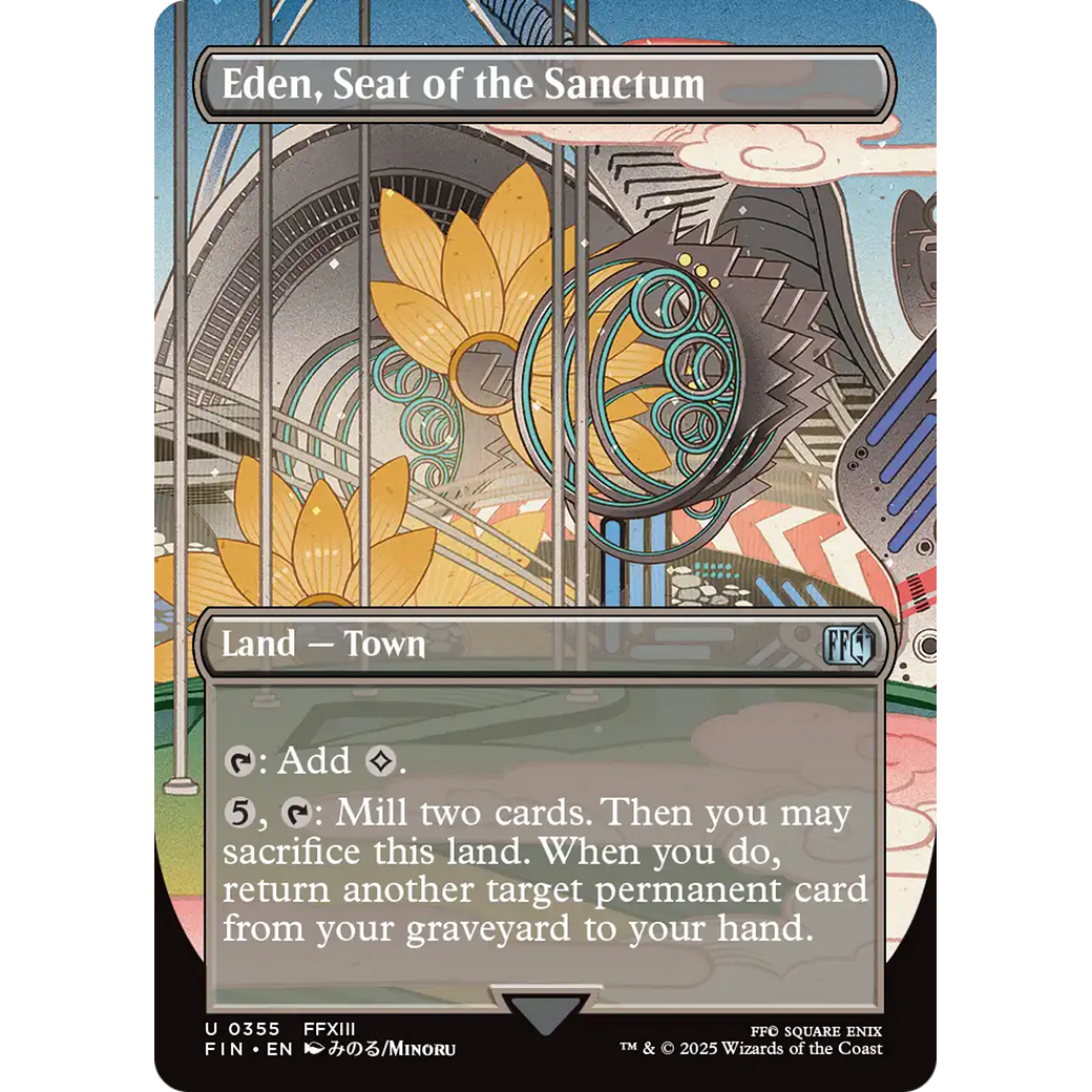 Eden, Seat of the Sanctum (FIN-355) - FINAL FANTASY (Borderless) Foil