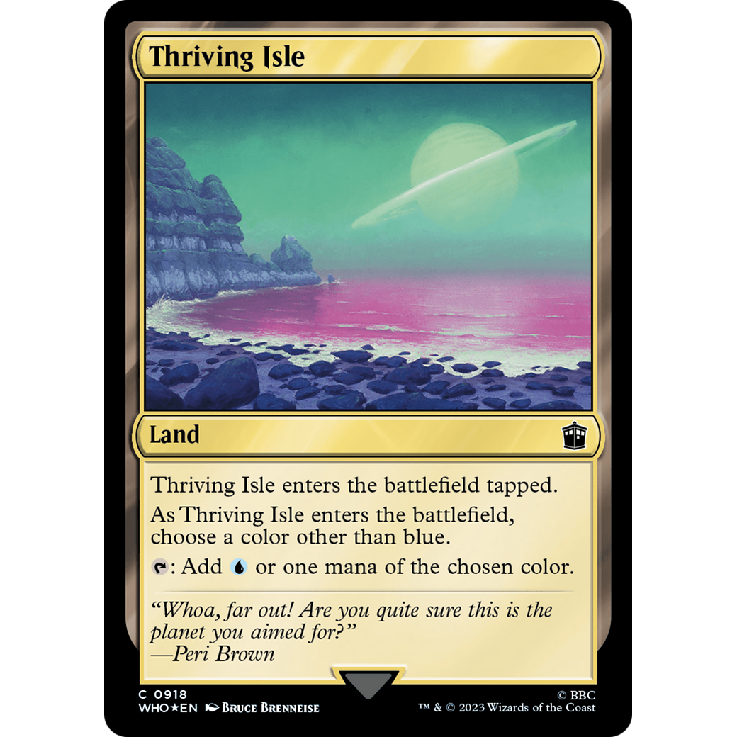 Thriving Isle (Surge Foil) (WHO-918) - Doctor Who Foil