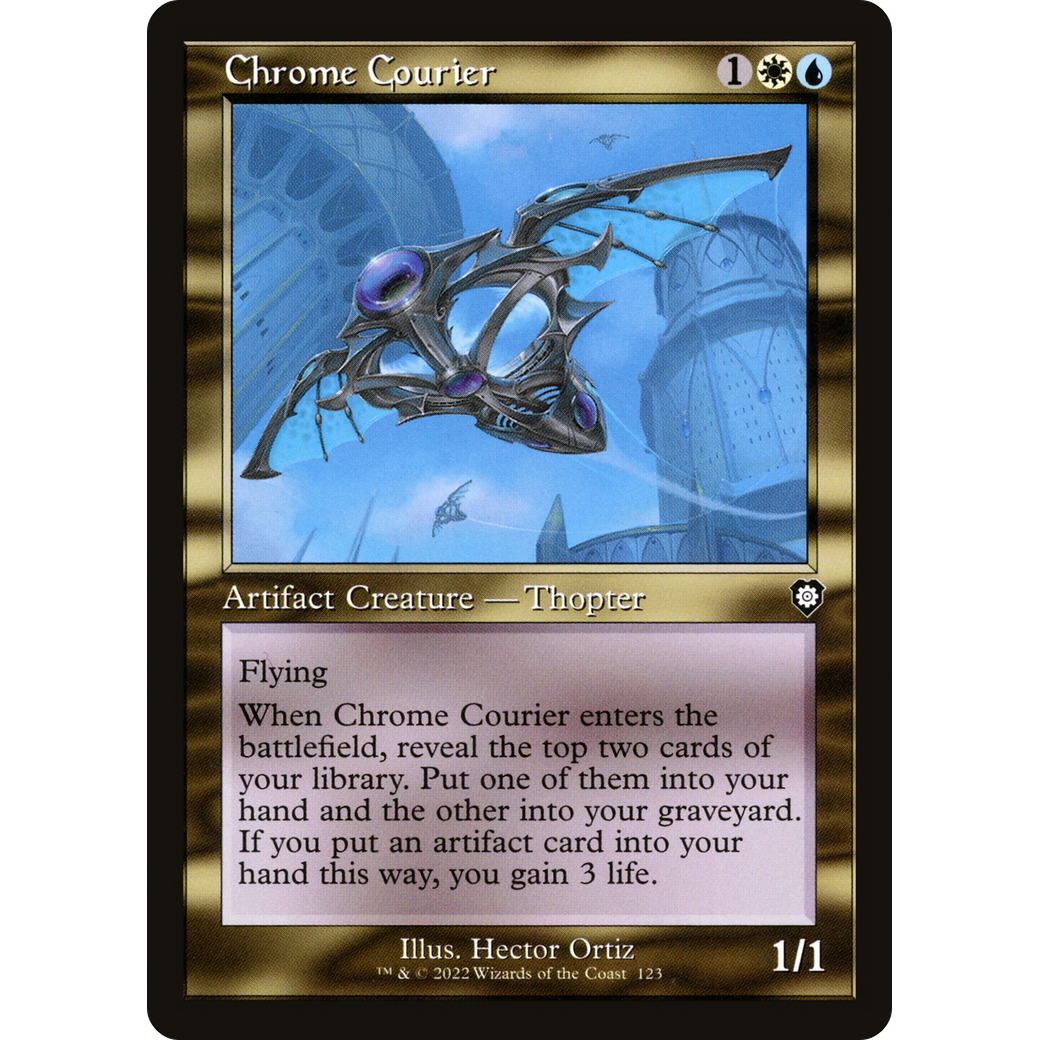Chrome Courier (Retro Frame) (BRC-123) - The Brothers' War Commander