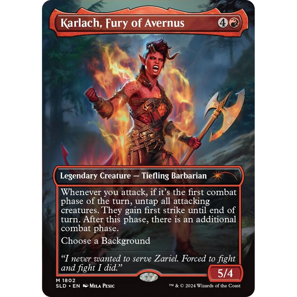 Karlach, Fury of Avernus (SLD-1802) - Secret Lair Drop (Borderless)