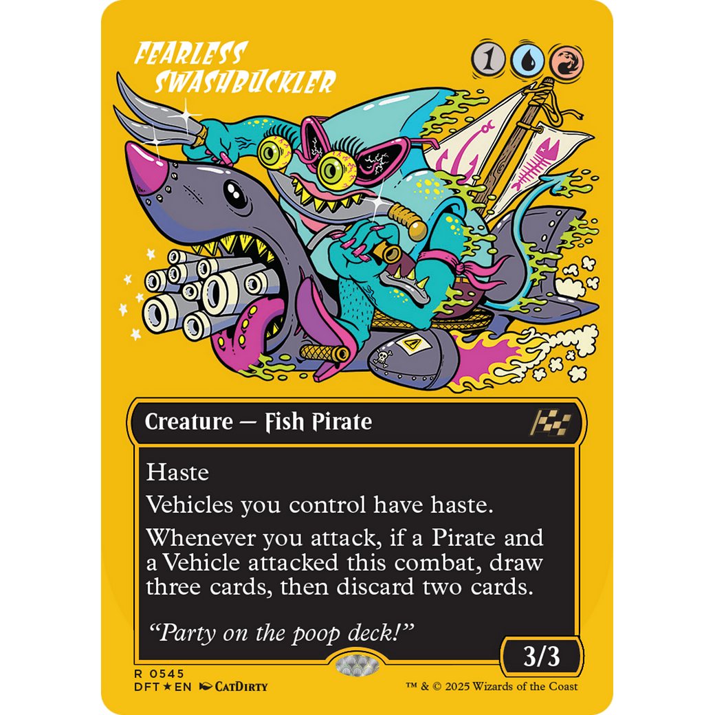 Fearless Swashbuckler (DFT-545) - Aetherdrift (Borderless) Foil