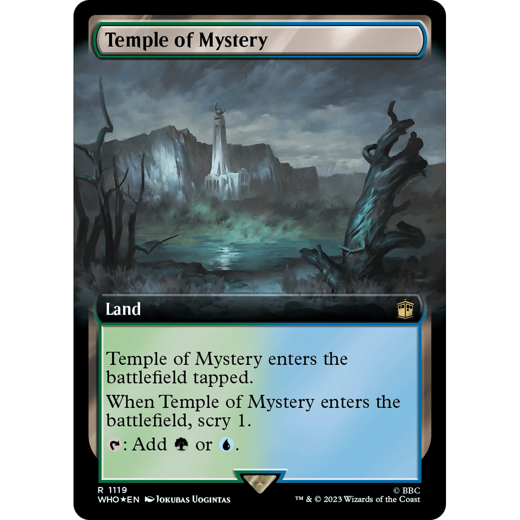 Temple of Mystery (Extended Art) (Surge Foil) (WHO-1119) - Doctor Who: (Extended Art) Foil