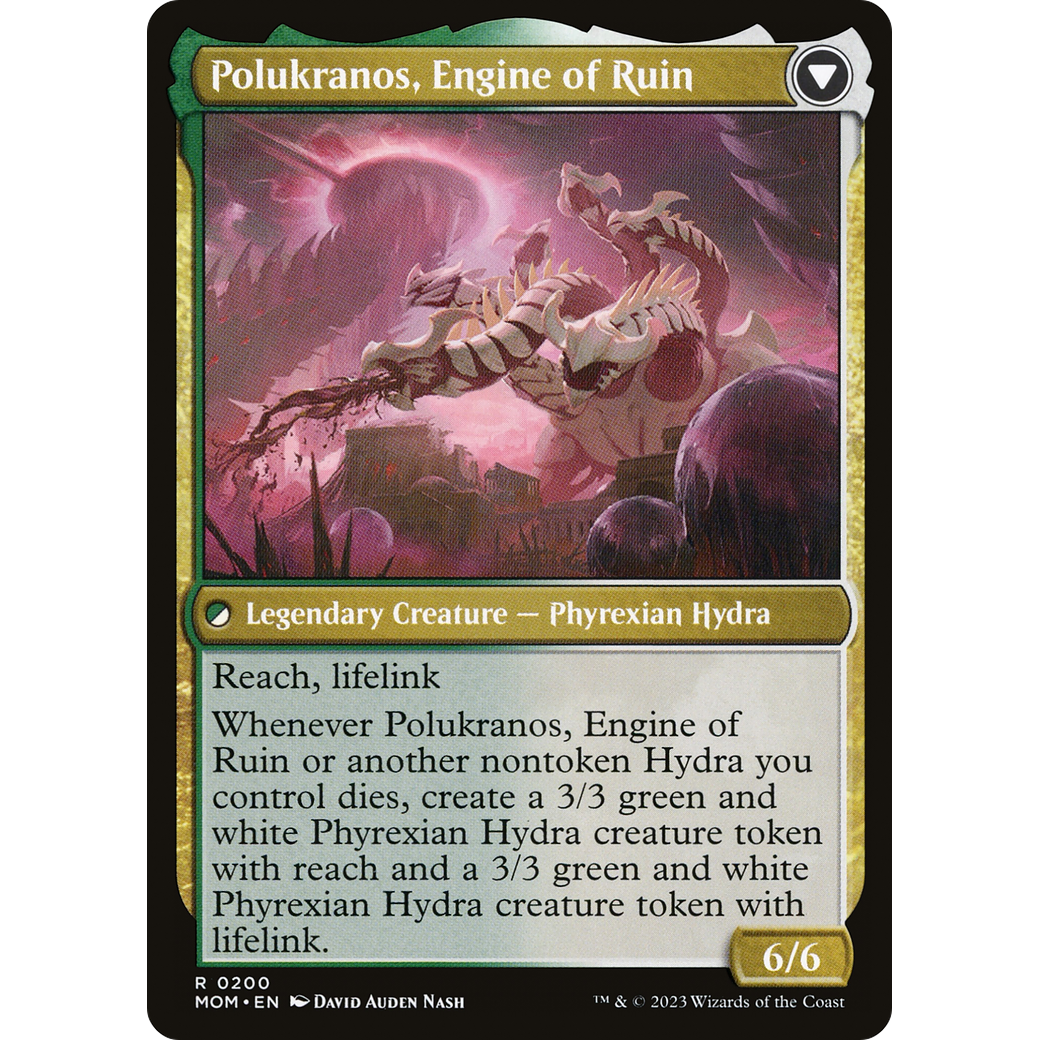 Polukranos Reborn // Polukranos, Engine of Ruin (MOM-200) - March of the Machine