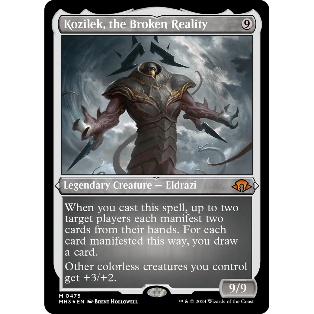 Kozilek, the Broken Reality (MH3-475) - Modern Horizons 3 Etched Foil