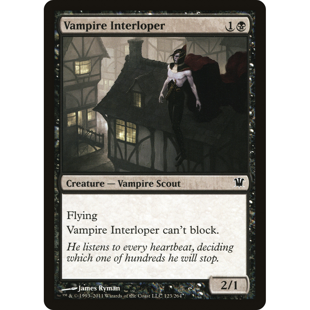 Vampire Interloper (ISD-123) - Innistrad Foil