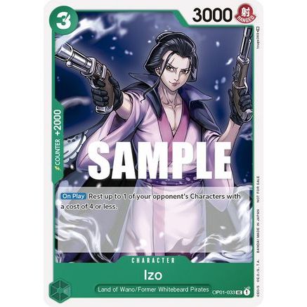 Izo (Tournament Pack Vol. 2) (OP01-033) - One Piece Promotion Cards