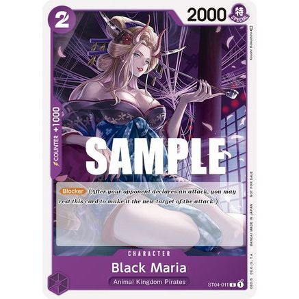 Black Maria (Tournament Pack Vol. 2) (ST04-011) - One Piece Promotion Cards