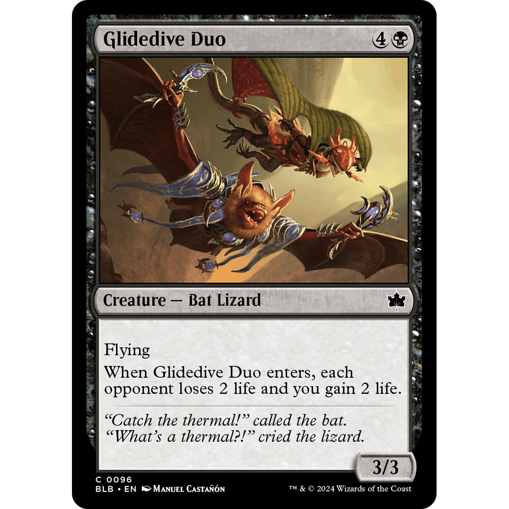 Glidedive Duo (BLB-096) - Bloomburrow Foil