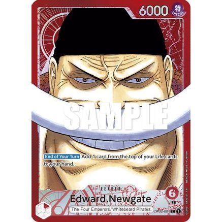 Edward.Newgate (001) (Alternate Art) (OP02-001) - Paramount War Foil