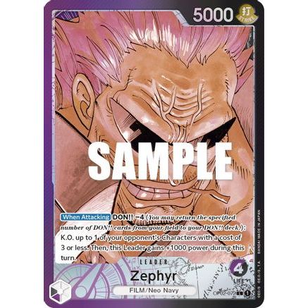 Zephyr (Alternate Art) (OP02-072) - Paramount War Foil