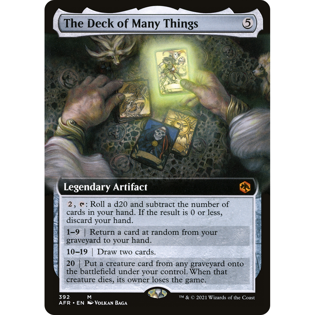 The Deck of Many Things (Extended Art) (AFR-392) - Adventures in the Forgotten Realms: (Extended Art)