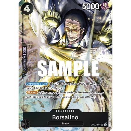 Borsalino (Alternate Art) (OP02-114) - Paramount War Foil