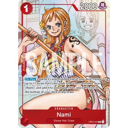 Nami - OP01-016 (Alternate Art) (OP01-016) - One Piece Promotion Cards Foil