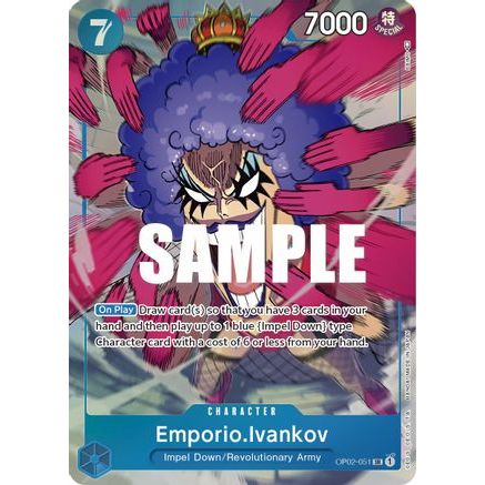 Emporio.Ivankov (051) (Alternate Art) (OP02-051) - Paramount War Foil