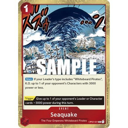 Seaquake (OP02-021) - Paramount War Foil