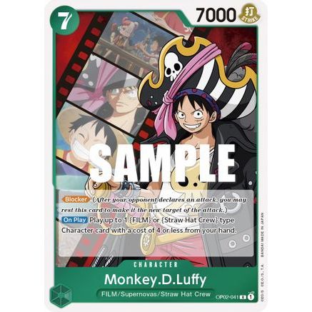 Monkey.D.Luffy (041) (OP02-041) - Paramount War Foil