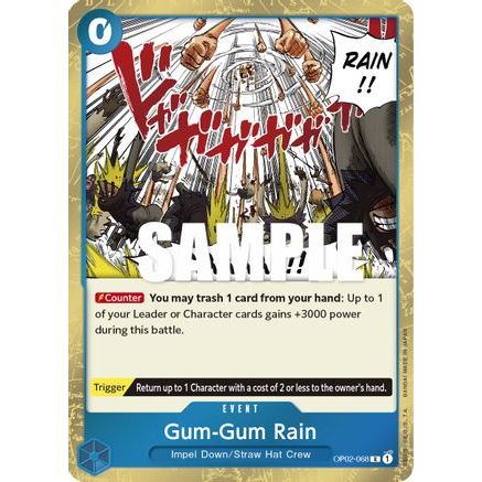Gum-Gum Rain (OP02-068) - Paramount War Foil