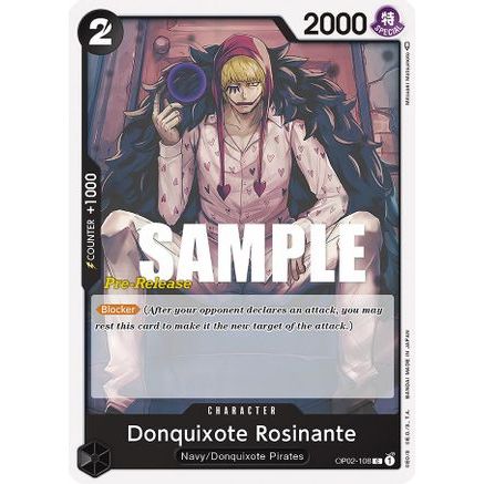Donquixote Rosinante (OP02-108) - Paramount War Pre-Release Cards