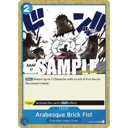 Arabesque Brick Fist (OP02-067) - Paramount War Pre-Release Cards