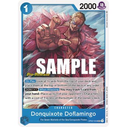 Donquixote Doflamingo (OP02-056) - Paramount War Pre-Release Cards