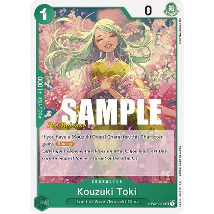 Kouzuki Toki (OP02-031) - Paramount War Pre-Release Cards