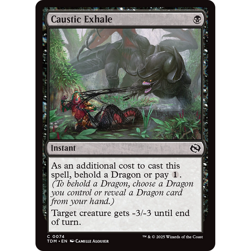 Caustic Exhale (TDM-074) - Tarkir: Dragonstorm Foil