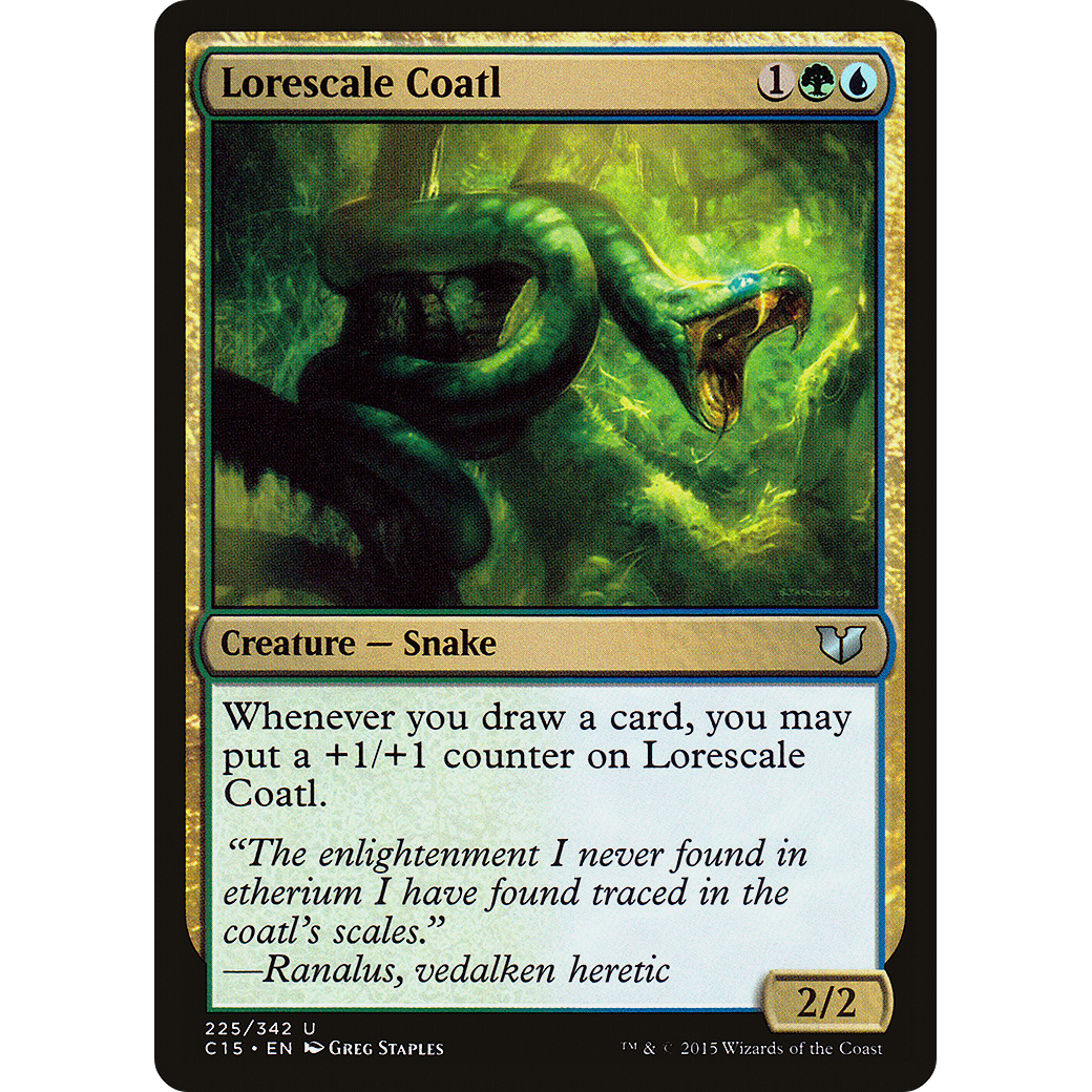 Lorescale Coatl (C15-225) - Commander 2015