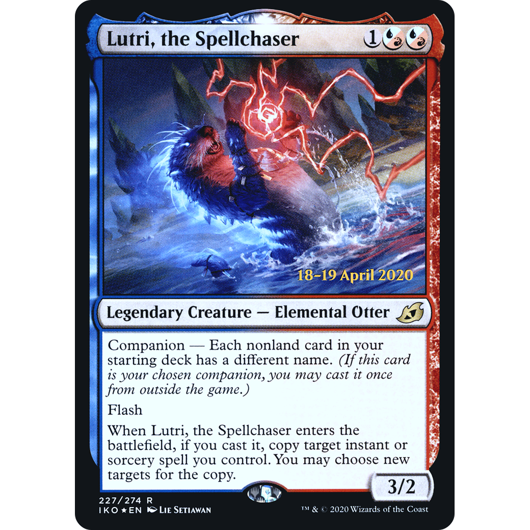 Lutri, the Spellchaser (PRE-227) - Ikoria: Lair of Behemoths Promos: (companion) Foil