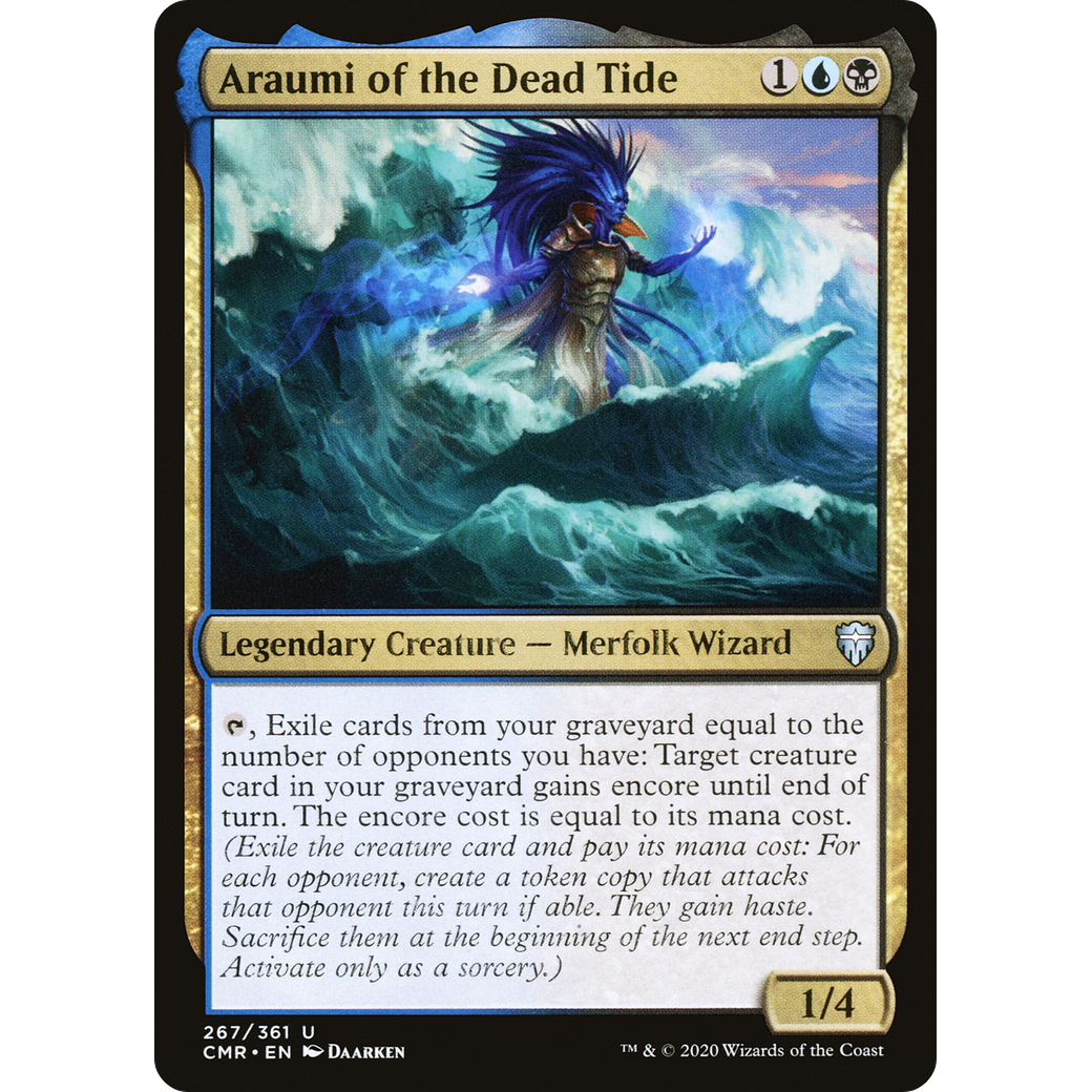 Araumi of the Dead Tide (CMR-267) - Commander Legends Foil