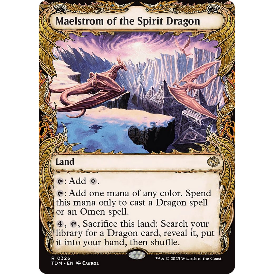 Maelstrom of the Spirit Dragon (TDM-326) - Tarkir: Dragonstorm: (Showcase) Foil