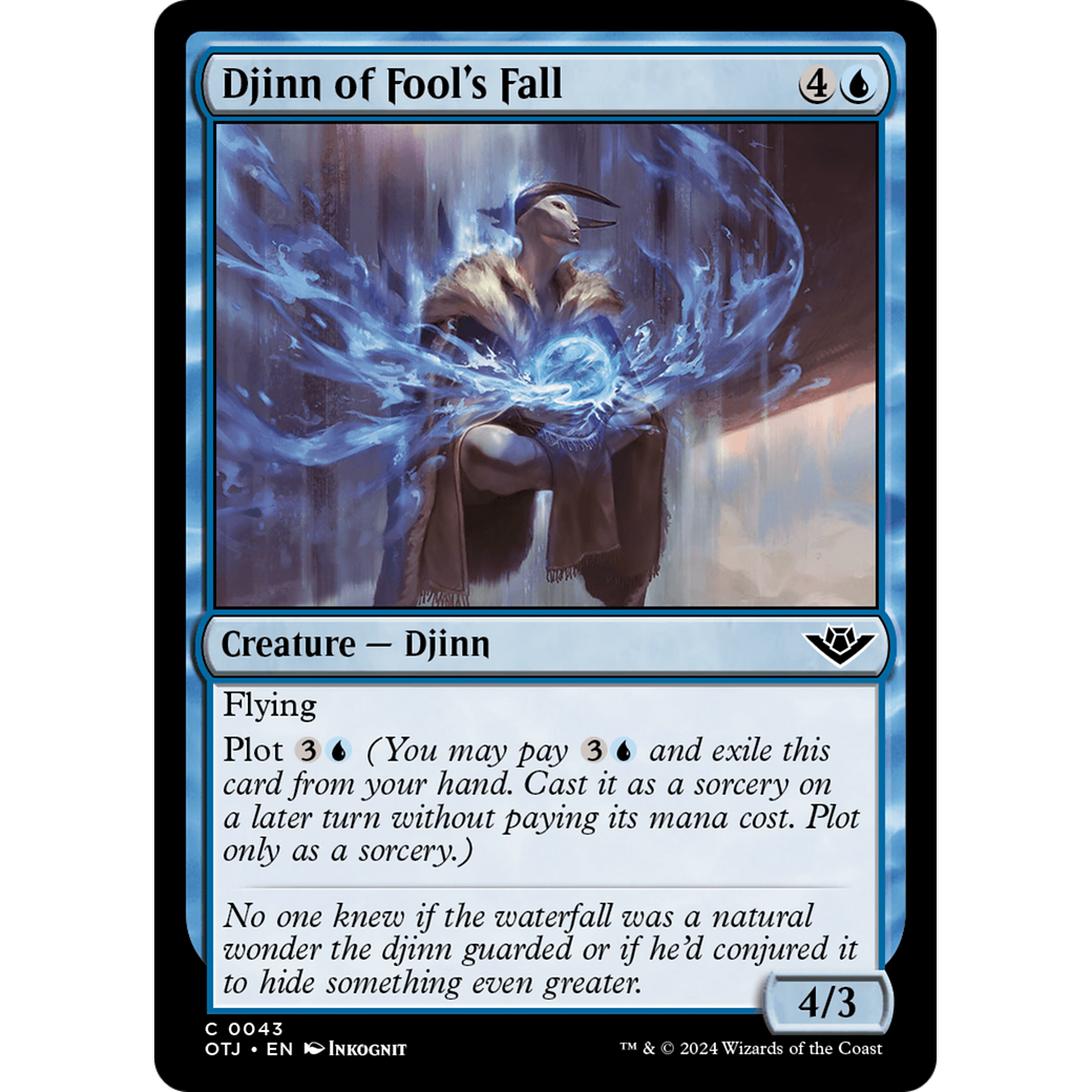 Djinn of Fool's Fall (OTJ-043) - Outlaws of Thunder Junction Foil