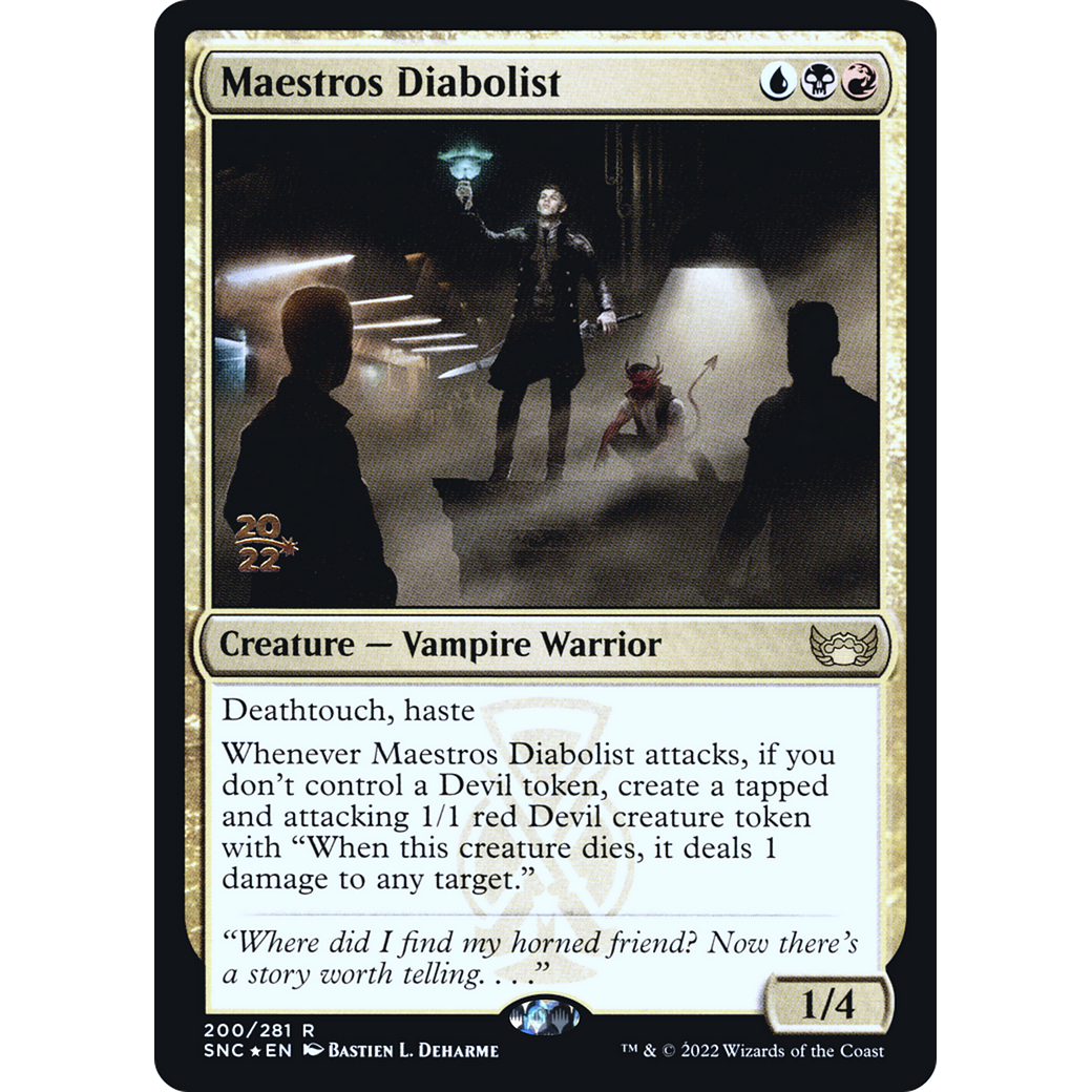 Maestros Diabolist (PRE-200) - Streets of New Capenna Promos Foil